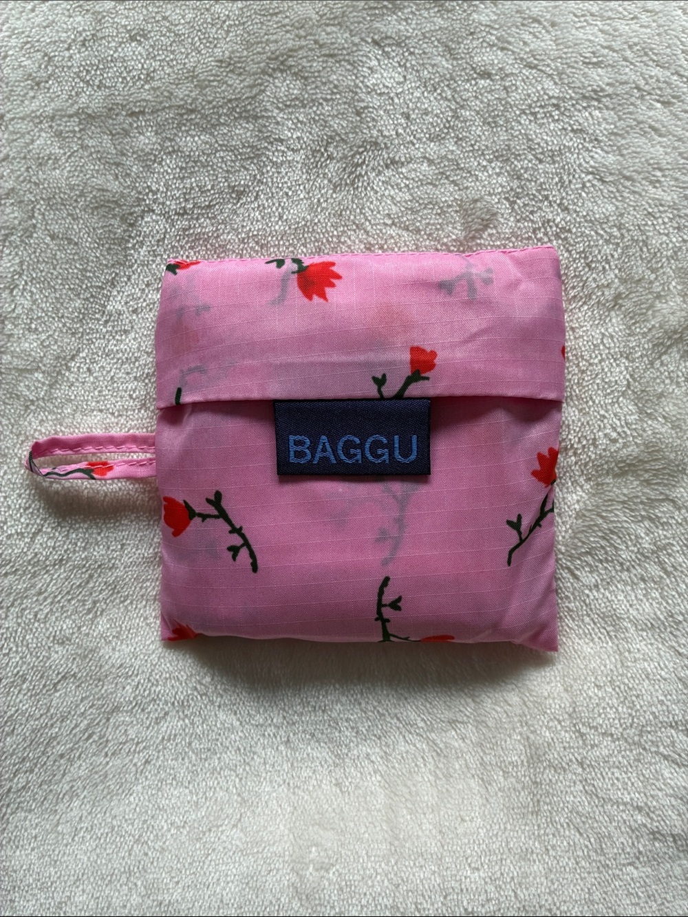 BAGGU Pink Painted Floral Baby Reusable